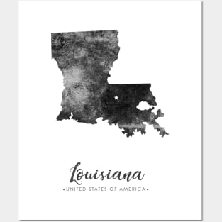 Louisiana state map Posters and Art